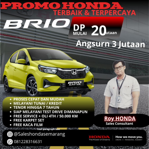 Sales  honda semarang